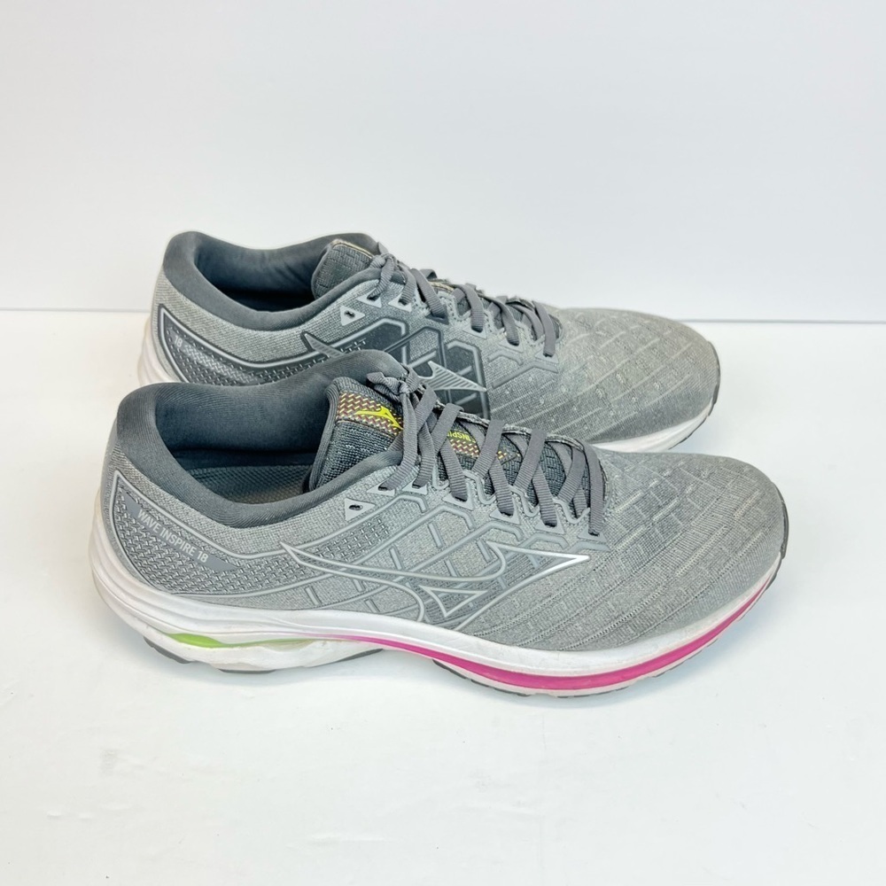 Mizuno Wave Inspire 18 Womens 11.5 Shoes Road Running Speed Trainer Heather Blue